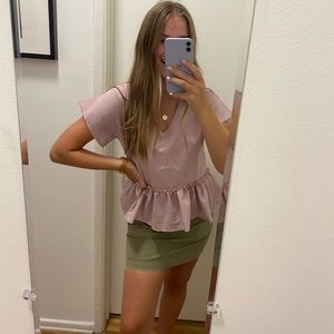 Boutique Peplum Shirt